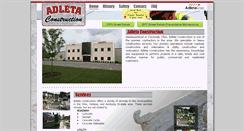 Desktop Screenshot of adletaconstruction.com