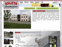 Tablet Screenshot of adletaconstruction.com